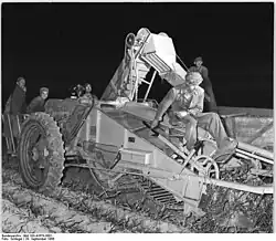 Arracheuse de pommes de terre.