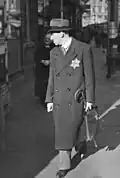 Homme frappé de l'étoile, peut-être à Berlin (septembre 1941).