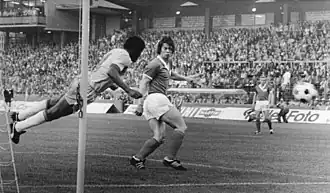 Luís Pereira face à la RDA.