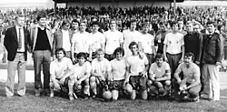 Le FC Carl Zeiss Jena avec la 3e variante (1980)