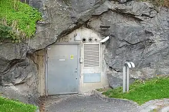 Bunker dans le parc.
