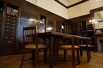 boiseries du bureau du conservateur,