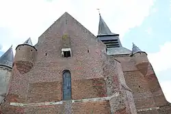 La bretèche dans la salle de refuge supérieure du transept servait également de latrines.