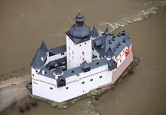 Château de Pfalzgrafenstein sur le Rhin, Allemagne.