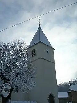 Le clocher de l'église.