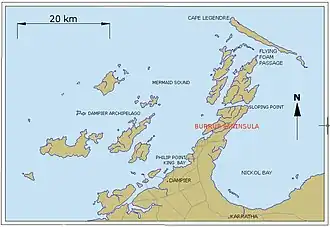 L'archipel Dampier et la péninsule Burrup