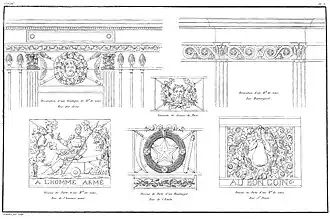 Devantures de marchands de vins par Jean-Baptiste Bury 1826.