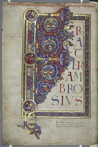 Bible de Bury, Angleterre, XIIe siècle.