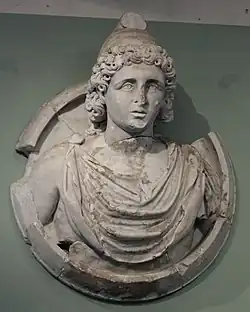 Attis, médaillon de la villa romaine de Chiragan (Haute-Garonne).