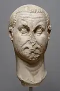 Licinius (r. 308-324 EC). Marbre colossal, H. 86&nbsp;cm. Musée d'Histoire de l'art de Vienne