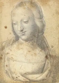 Buste de jeune femme.
