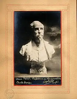 Buste d'Oscar Petit par Eugène Deplechin