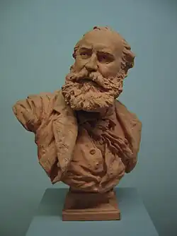 Jean-Baptiste Carpeaux, Buste de Charles Gounod, terre cuite, 1873 (musée Hébert).
