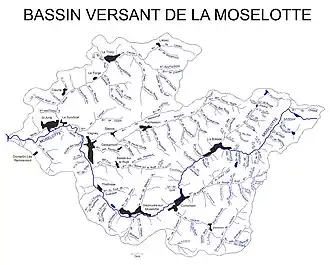 Bassin versant de La Moselotte.