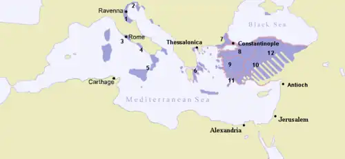 Le thème byzantin de Thrace (7) en 717.