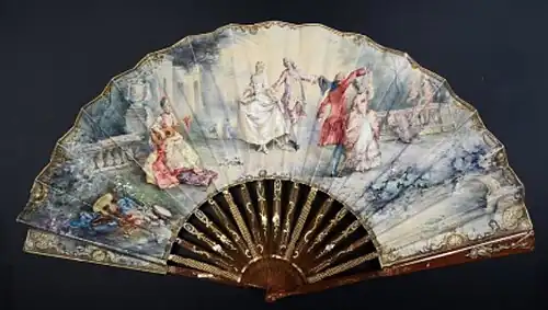 Danse dans un jardin, vers 1890.