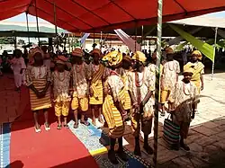 Représentation lors d'une cérémonie de mariage traditionnel