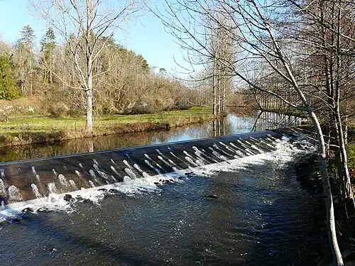 La Côle au pont de la RD 68 (vue prise vers l'amont).