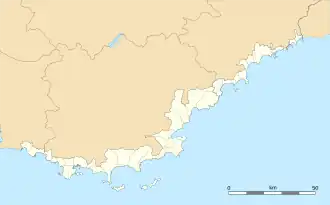 (Voir situation sur carte : Côte d'Azur)