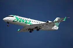 Bombardier CRJ200 avec l'ancienne livrée Air Canada Jazz