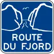 Panneaux de la "Route du Fjord".