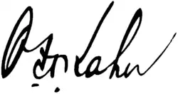 signature d'Otto Hermann Kahn