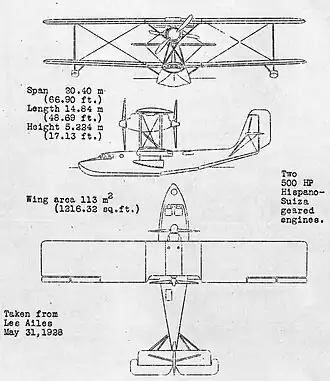 vue en plan de l’avion