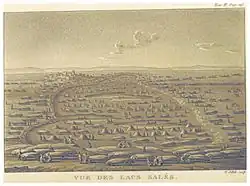 Extraction du sel représentée en 1827.