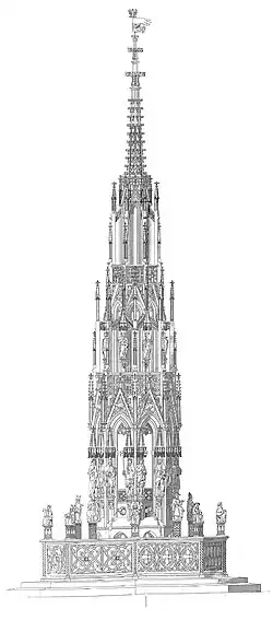 La Belle Fontaine de Nuremberg, XIVe&nbsp;siècle.