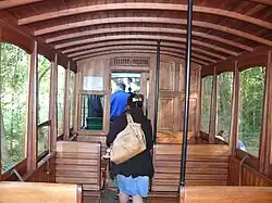 Intérieur de la voiture ex-CBR no&nbsp;B 328.