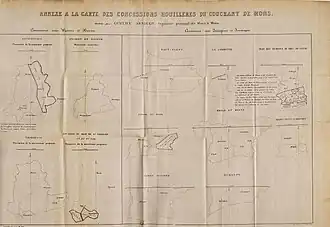 Carte des concessions par Gustave Arnould