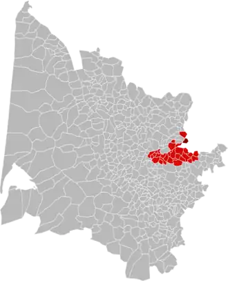 Localisation de Communauté de communes Castillon-Pujols