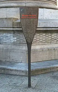 Panneau Histoire de Paris.