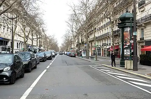 L'avenue vue depuis le Trocadéro.