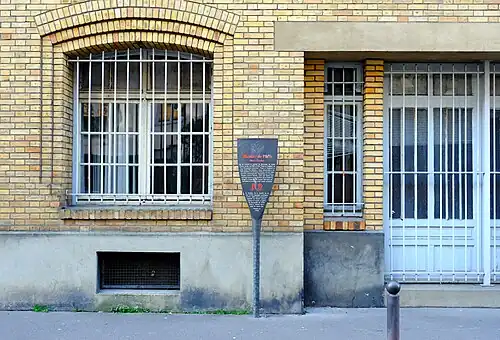 Panneau Histoire de Paris "Paul et Virginie".