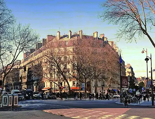Place Maubert en hiver.