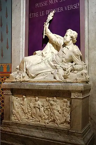 Cénotaphe de Monseigneur Denys Auguste Affre à Notre-Dame-de-Paris.