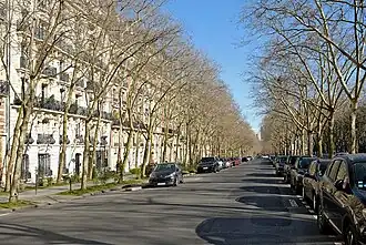 Voie nord du boulevard Saint-Jacques, à proximité de la place Denfert-Rochereau.