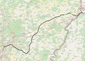 Voir la carte de la ligne.