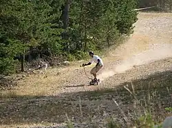 Descente sur la piste de la charbonnière