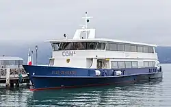 Le bateau CGN "Ville de Genève" à Lausanne-Ouchy