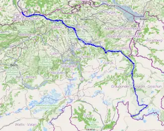 Image illustrative de l’article Route principale 3 (Suisse)