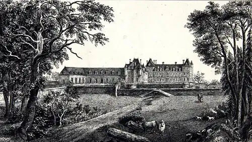 La Bourdaisière vers 1770, avant les destructions d'Étienne François de Choiseul.