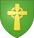 Plouigneau (29) : de sinople à la croix celte d'or.