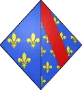 Blason  de Jeanne de Bourbon, reine de France