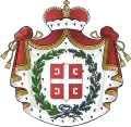 Armes de la principauté de Serbie