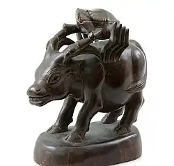 Sculpture balinaise contemporaine en bois