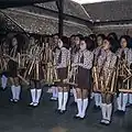 Joueuses d'angklung en 1971.