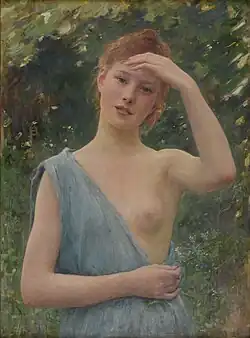 Adolescence, Salon de 1890, huile sur toile, 81,4&nbsp;×&nbsp;60&nbsp;cm, Musée des Beaux-arts de Reims, France.