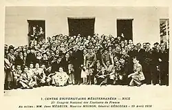 Photographie du 27ème congrès de l'Union nationale des étudiants de France